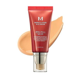 missha perfect cover no.25 beige cálido medio con subtono neutro